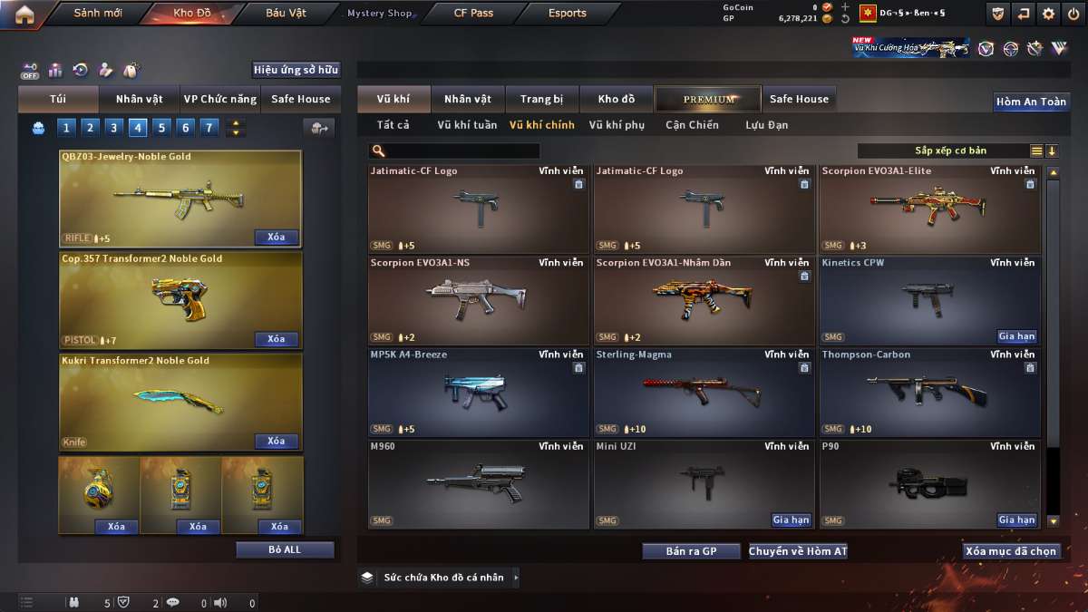 shop acc cf uy tin gia re